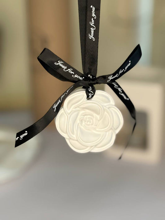 Ceramic Aroma Camellia car  oil diffuser