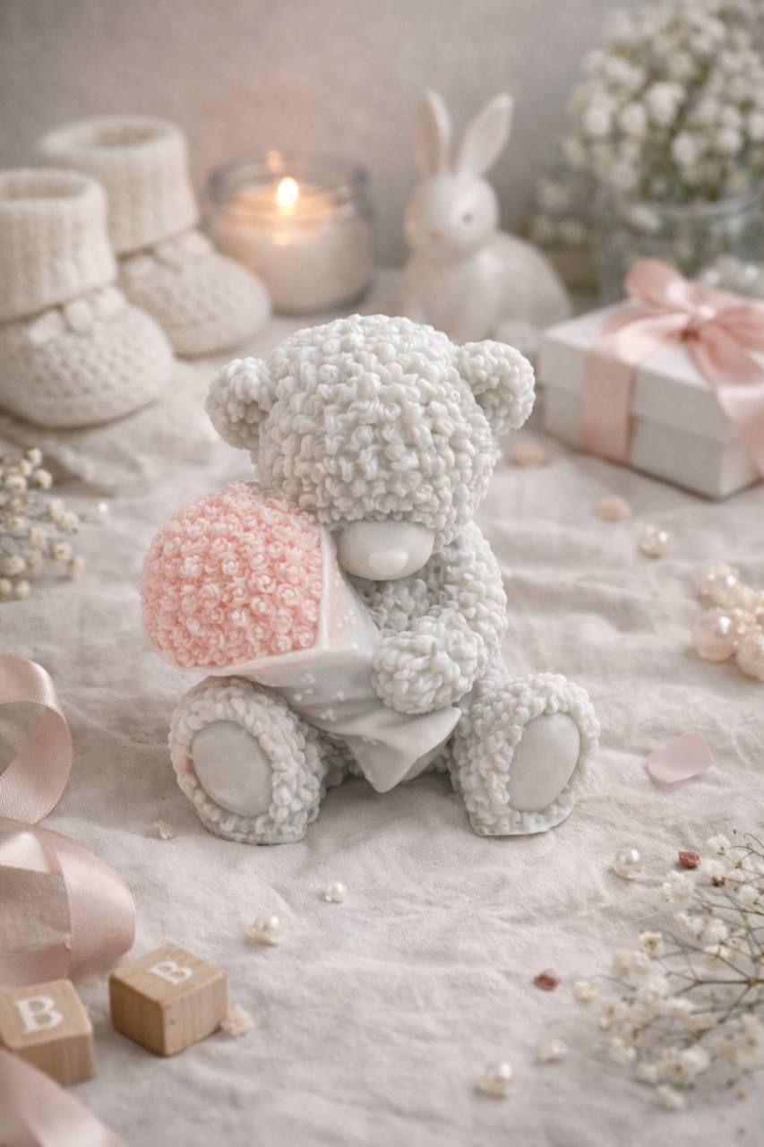 Love Bear with flowers